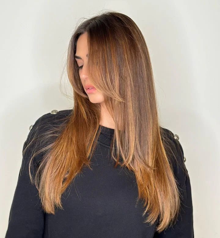 Capelli con sfumature caramello - Fonte: web