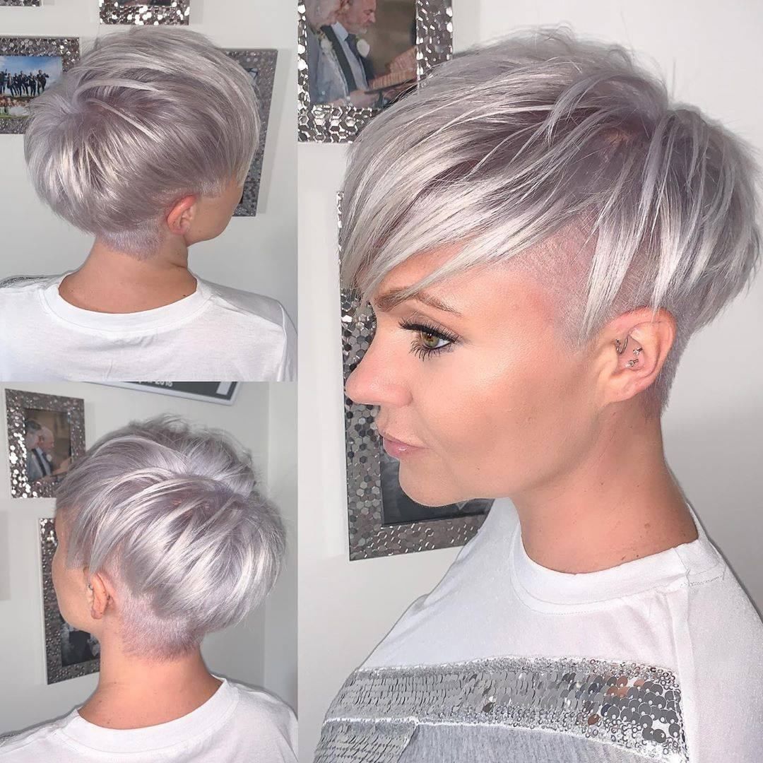 Taglio pixie grigio - Instagram: @jcx28