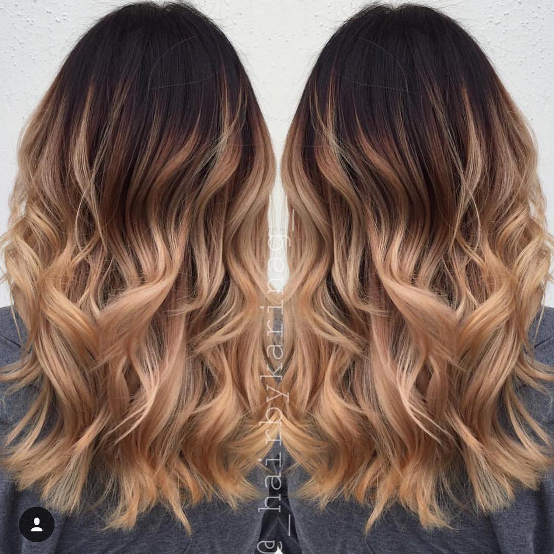 Balayage biondo scuro - @_hairbykarinag_