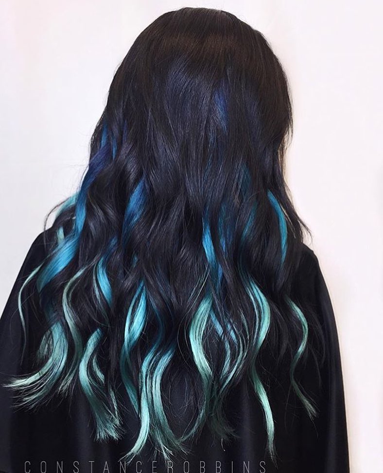 Balayage blu - @constancerobbins