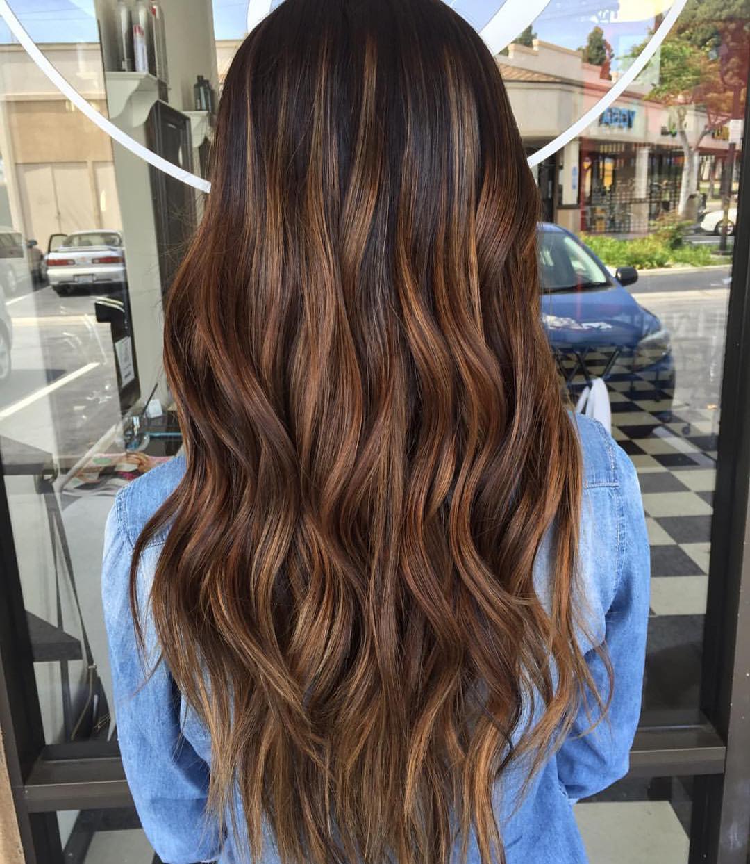 Balayage castano capelli lunghi - @baidoeshair