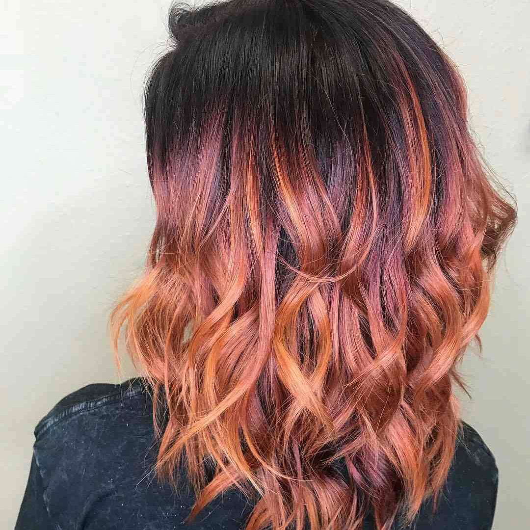 Capelli schiariti ramati