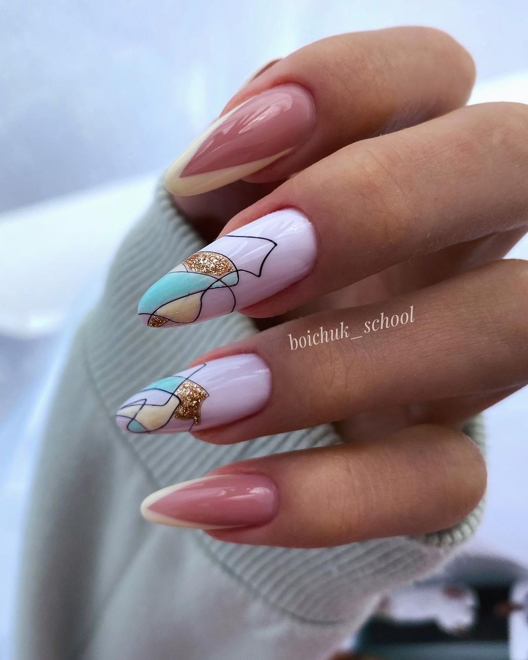 Nail art dai colori pastello - @boichuk_school
