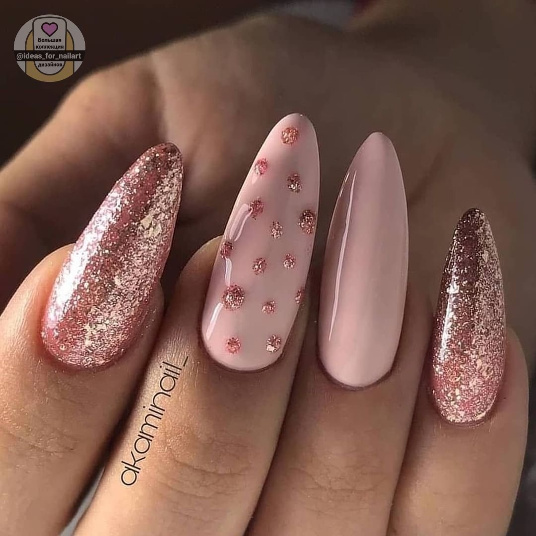 Ricostruzione in gel rosa - @ideas_for_nailart