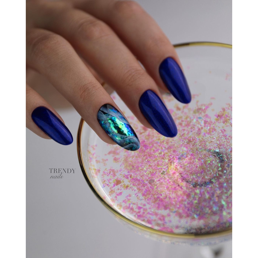 Ricostruzione unghie blu - @ideas_for_nailart