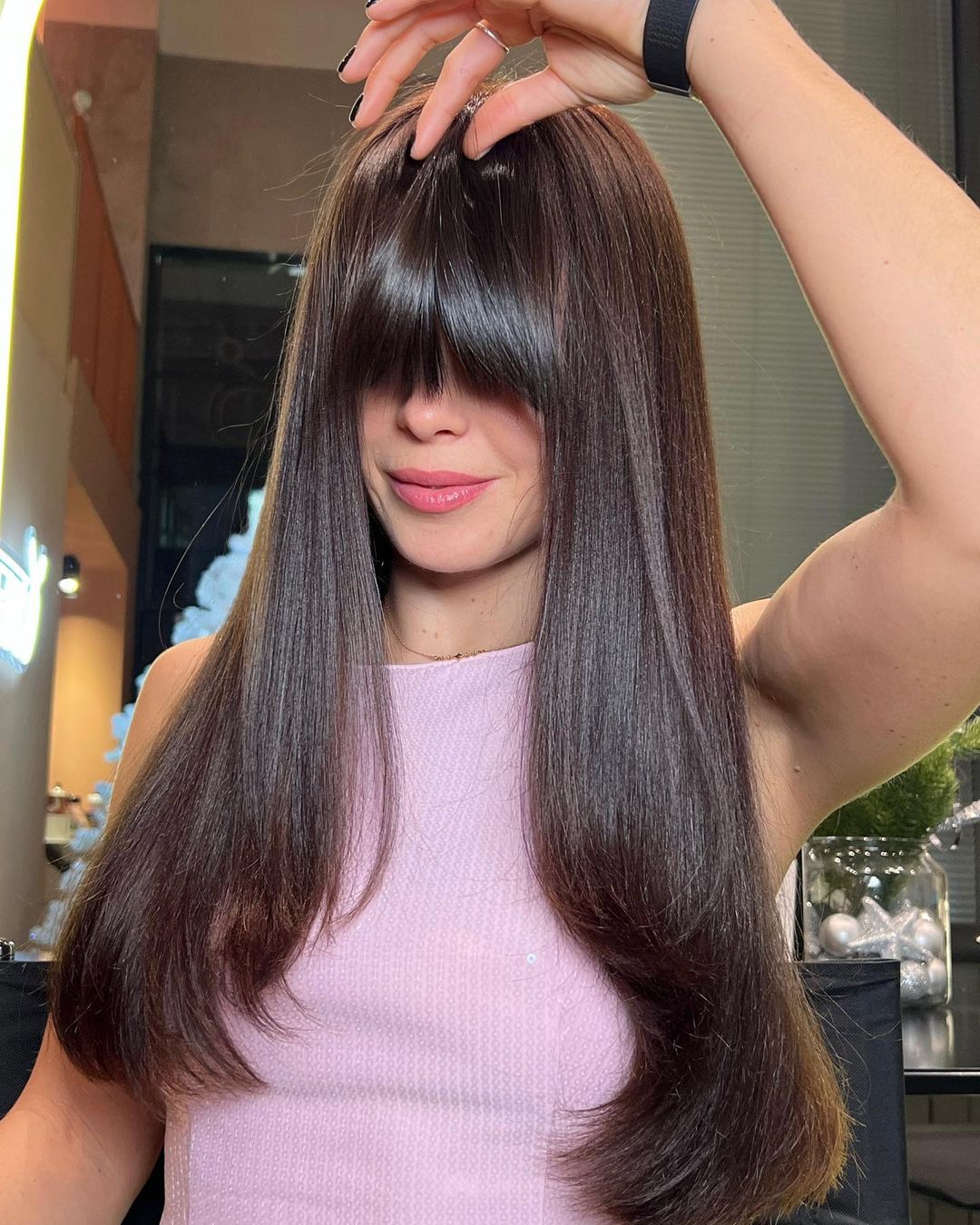Shatush castano scuro - Instagram: @liseuj 