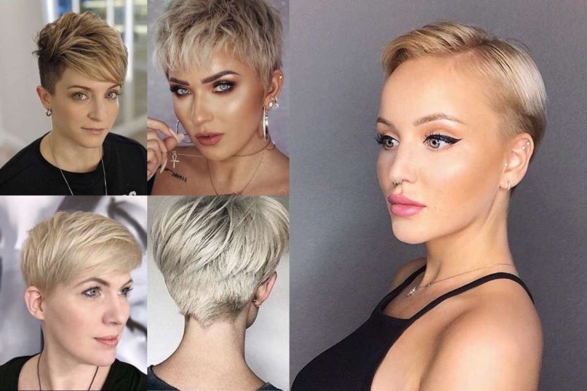 tagli pixie cut con colori chiari