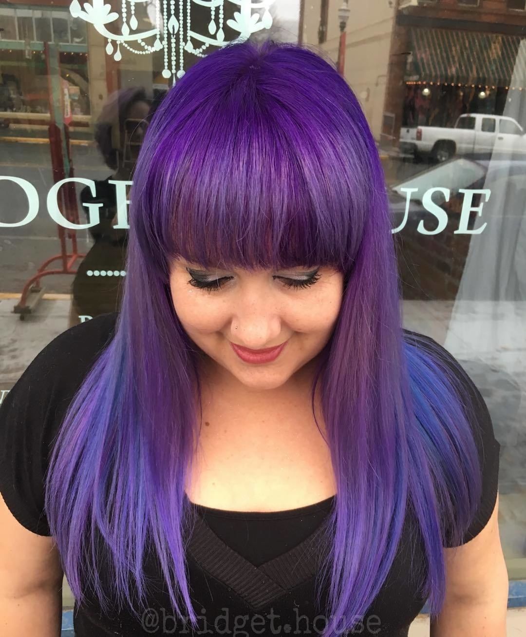 Capelli viola - @bridget.house