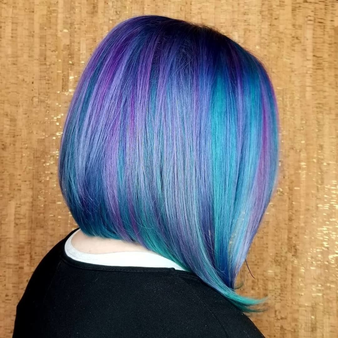 Caschetto blu e viola - @adorebyaustin