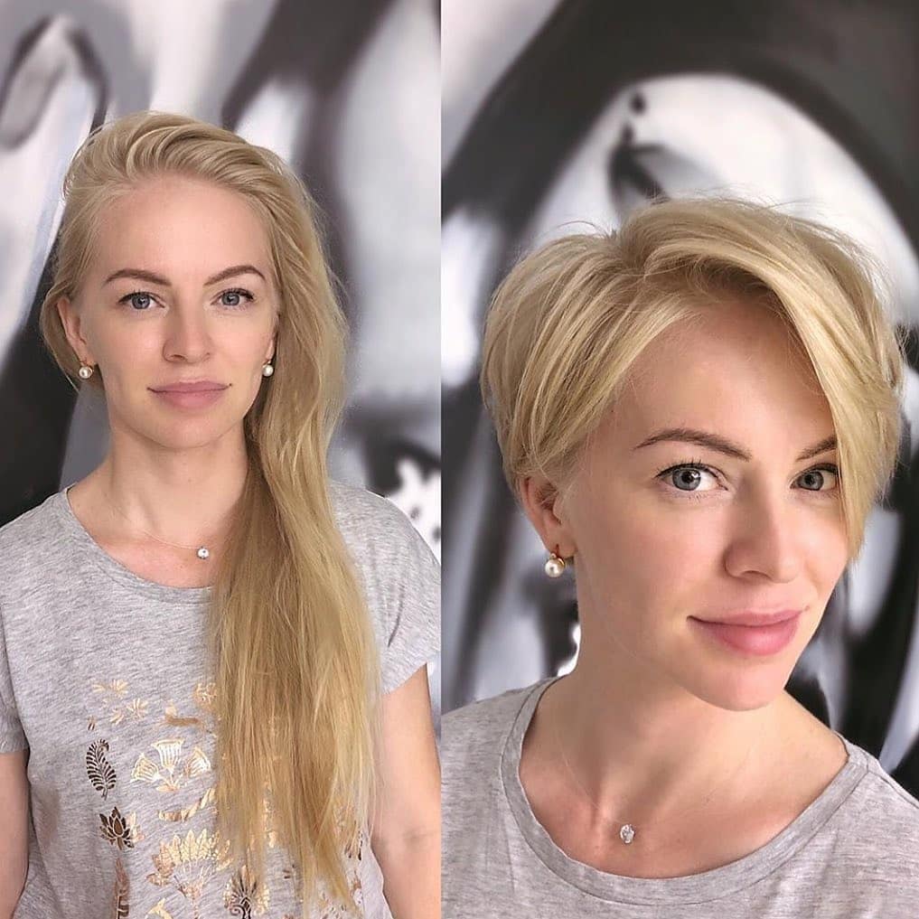 Dal taglio lungo al pixie cut - @short_hair_ideas
