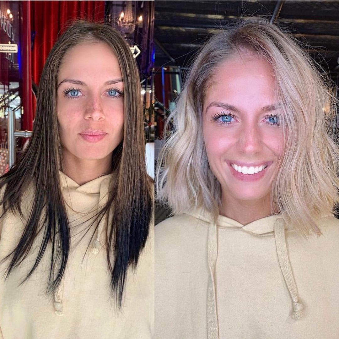Prima e dopo cambio look - @kurzhaarestylen