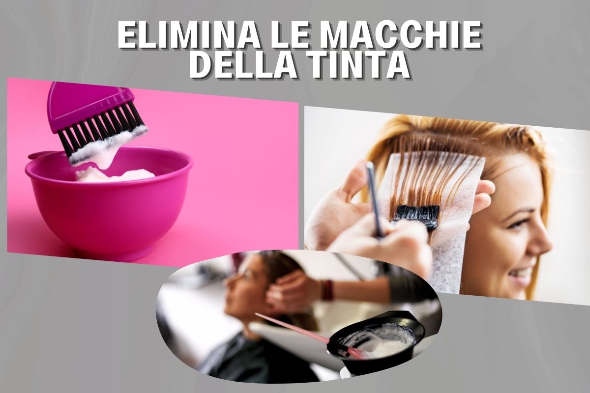 Come eliminare le macchie della tinta