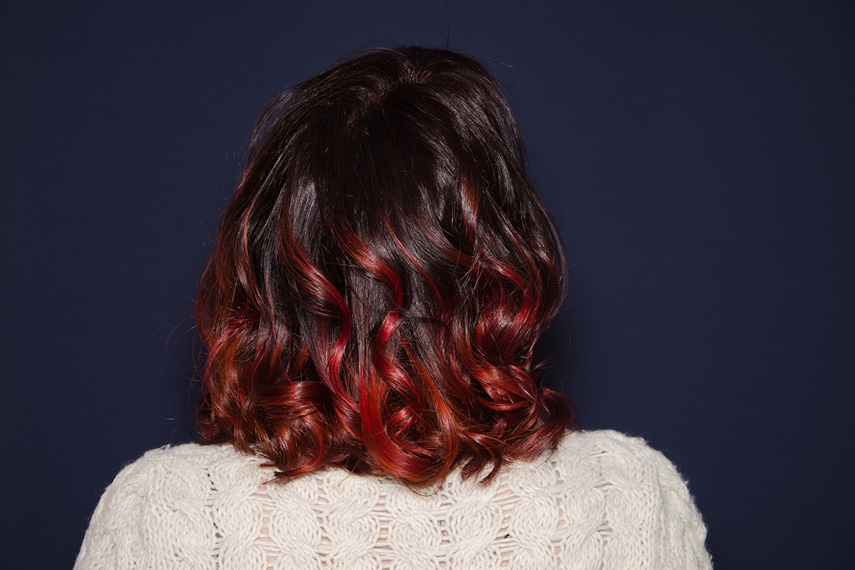 Capelli colorati con hennè