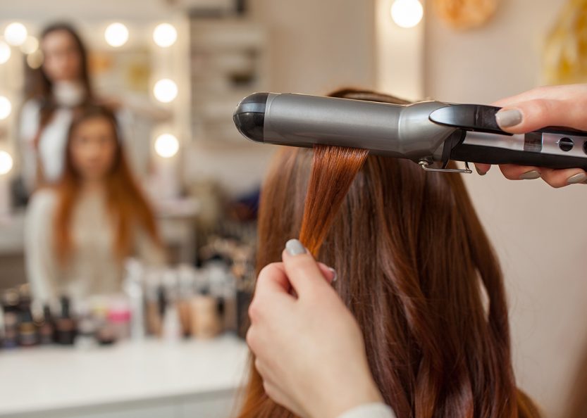 Piastra su capelli