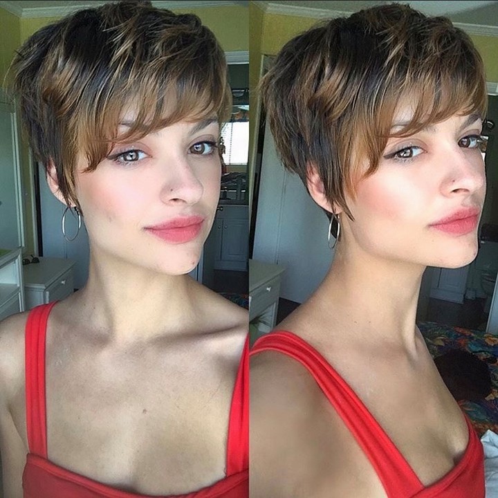 Taglio pixie con frangia - Instagram: @haffyelumpkin