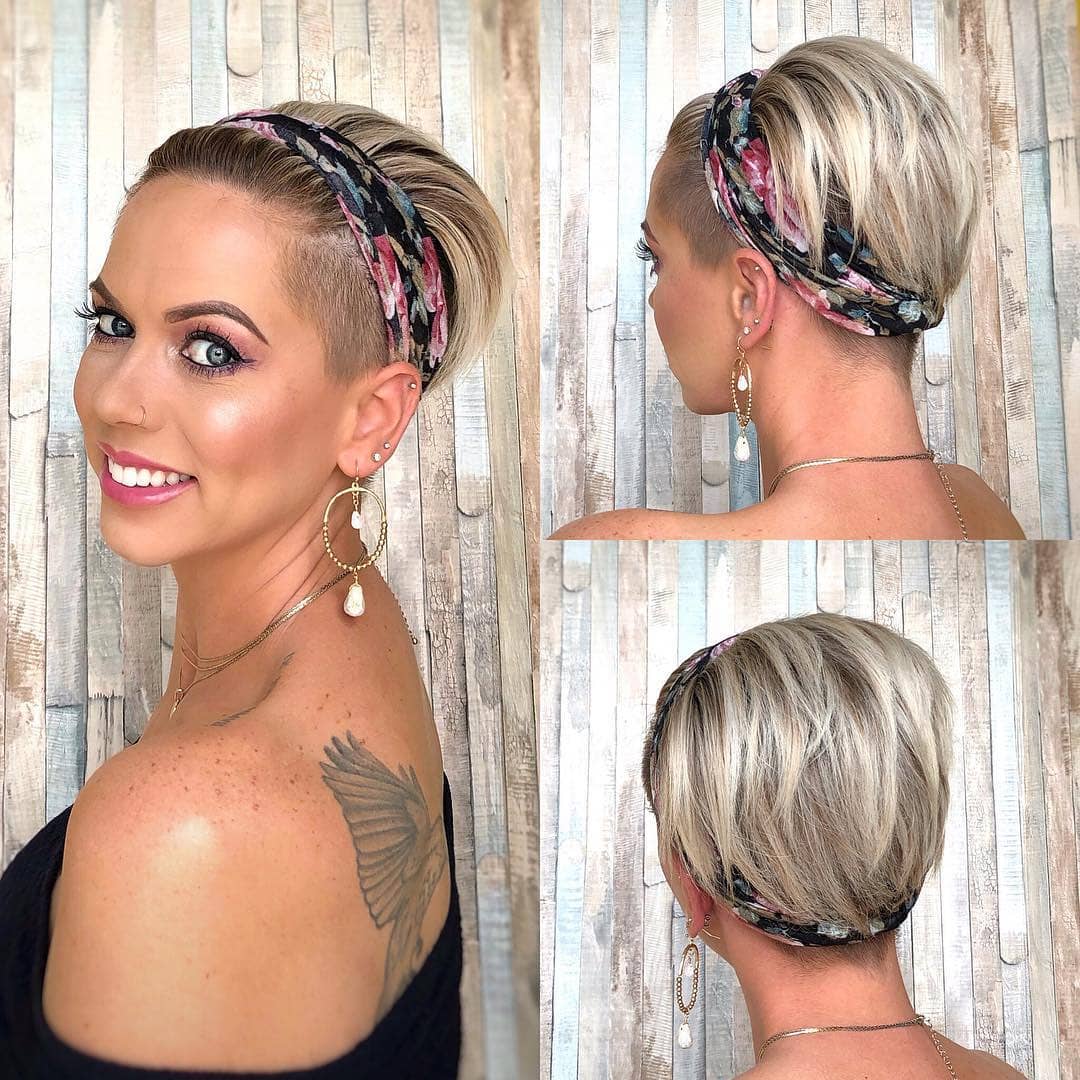 Taglio pixie rasato - Instagram: @dahling_its_danae