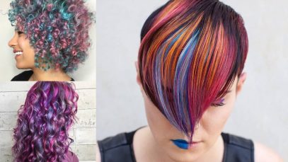 Capelli corti, medi e lunghi colorati