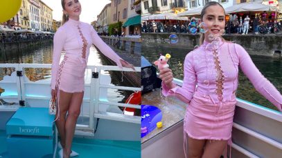 Outfit e acconciatura, il look di Valentina Ferragni