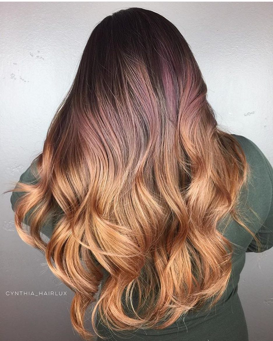 Balayage color fragola - Instagram: @cynthia_hairlux