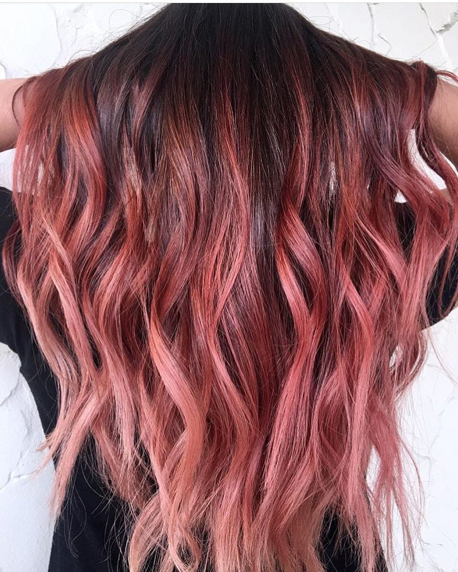 Balayage rosso - Instagram: @gina.devine