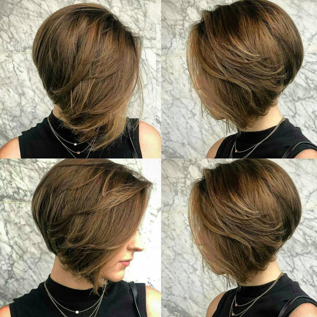 Caschetto corto castano - Instagram: @aheadhairmedia