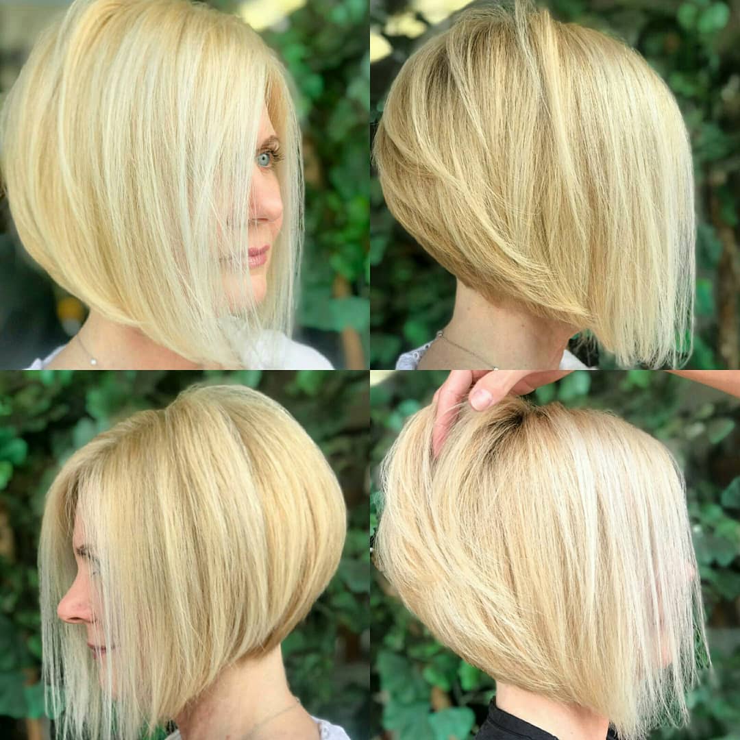 Caschetto inverso biondo - Instagram: @hairbossmd