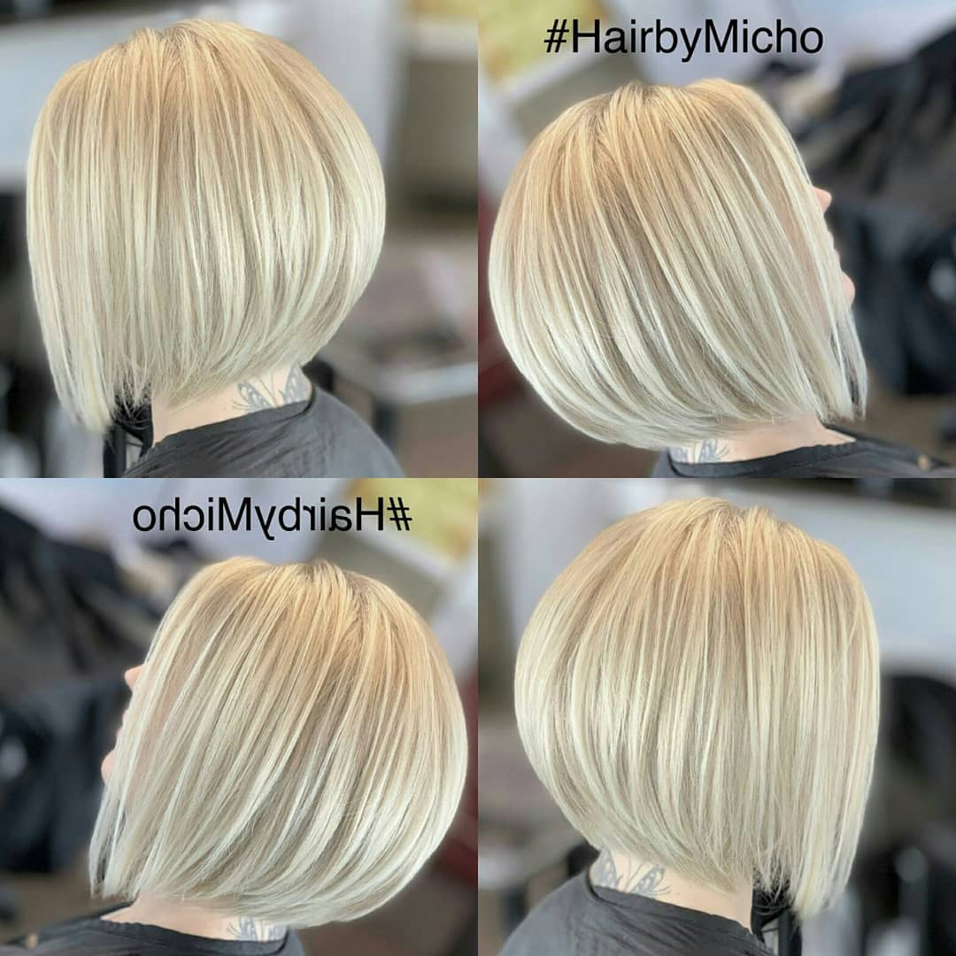 Caschetto liscio biondo - Instagram: @hairbymicho