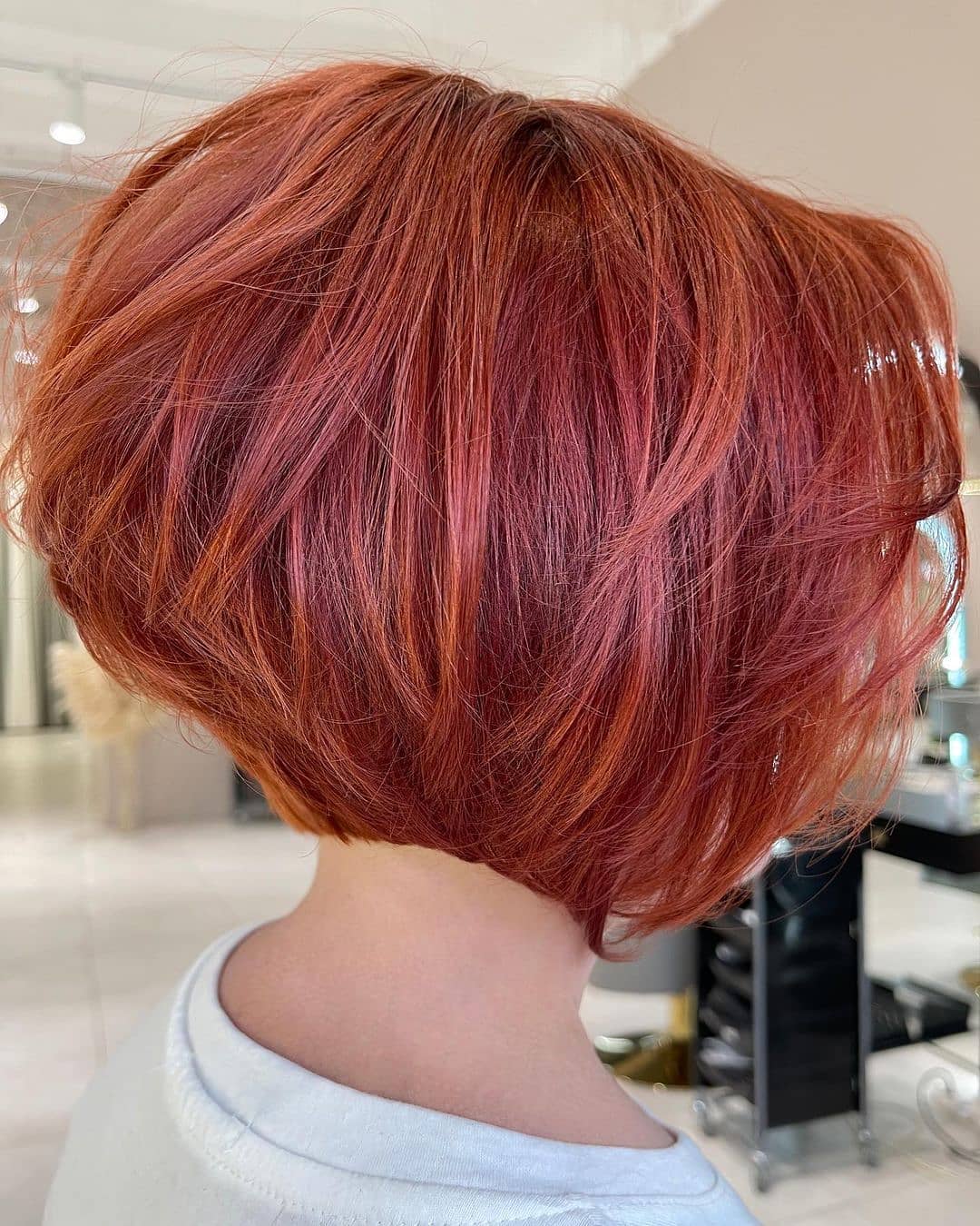 Caschetto rosso-rame - Instagram: @mila_kryshchykhina