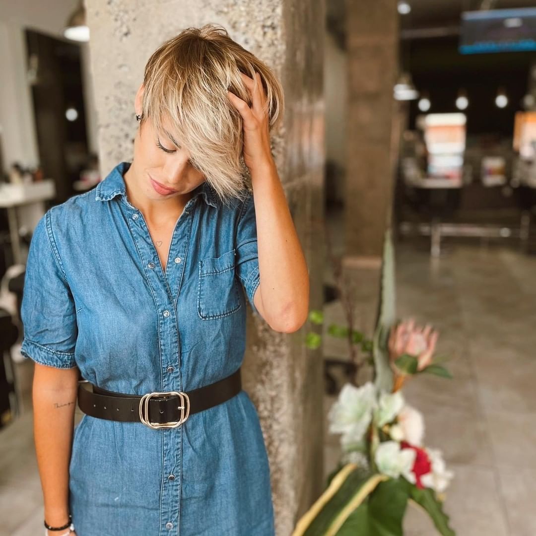 Pixie con ciuffo - Instagram: @mariamrtnayuso