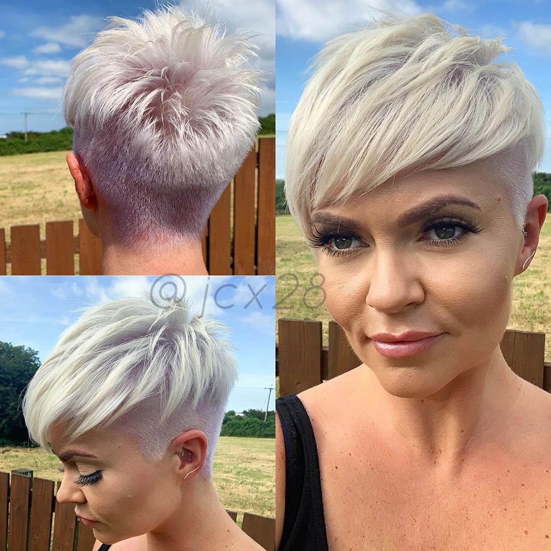 Pixie con rasatura rosa - Instagram: @jcx28