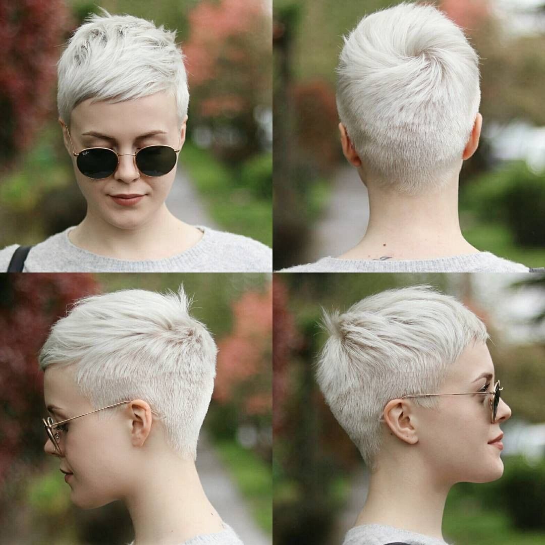 Taglio pixie corto bianco - Instagram: @kurzhaarestylen