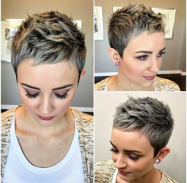 Taglio pixie corto sfilato - Instagram: @kurzhaarestylen