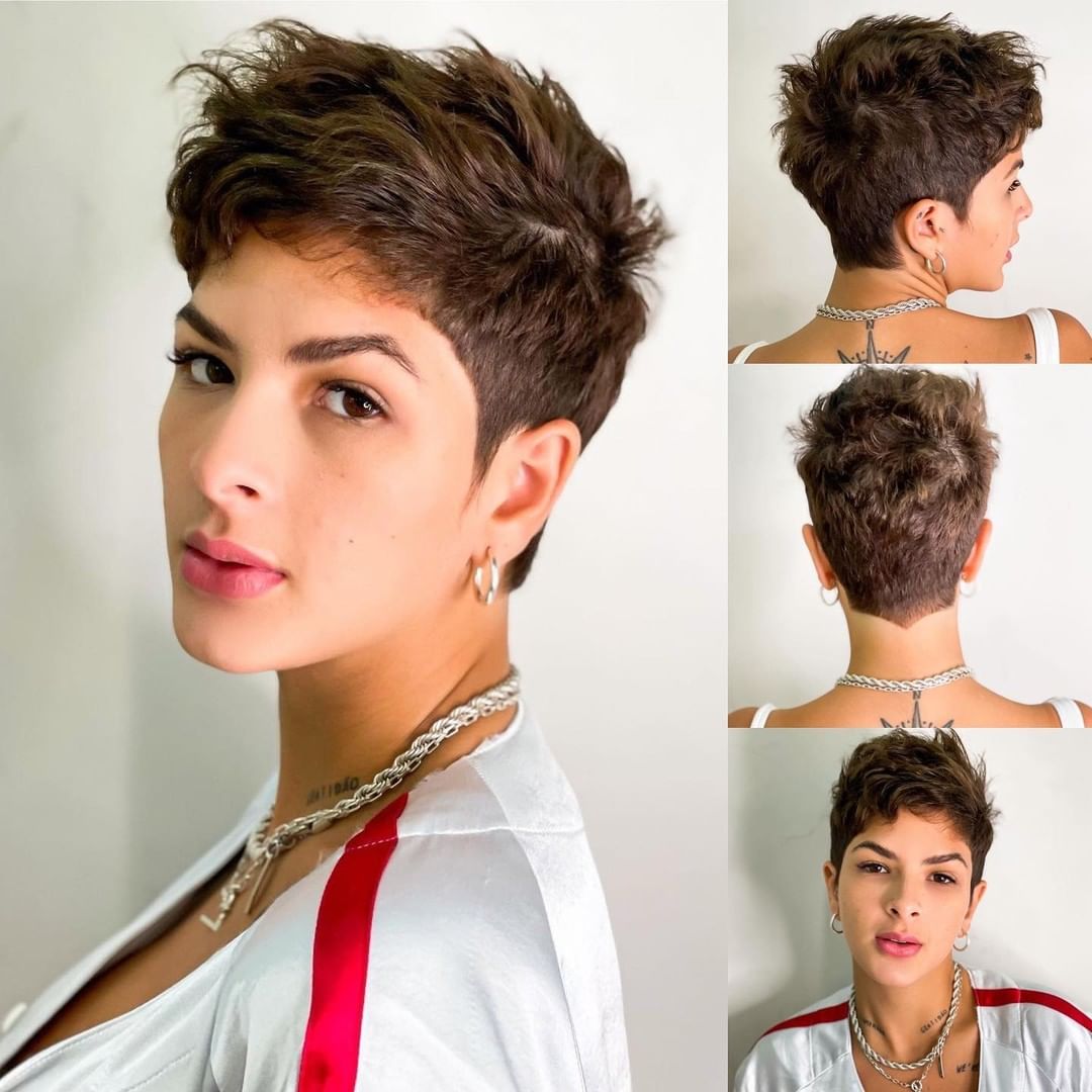 Taglio pixie da varie prospettive - Instagram: @alexandrade_hair 