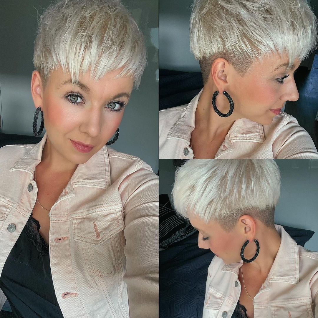 Taglio pixie sfilato bianco - Instagram: @klara_kopf_