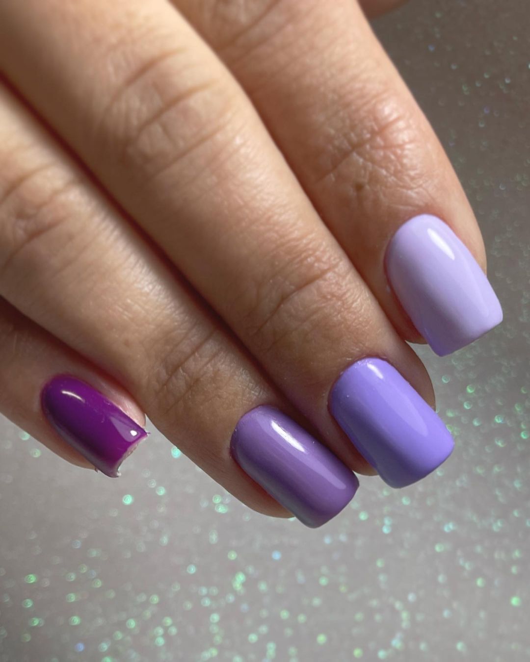 Unghie viola - Instagram: @_prettylittle_nails_
