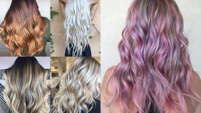 Balayage su capelli lunghi e medi, 15 sfumature diverse