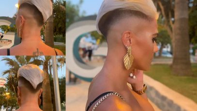 Pixie cut corto e con ciuffo molto originale