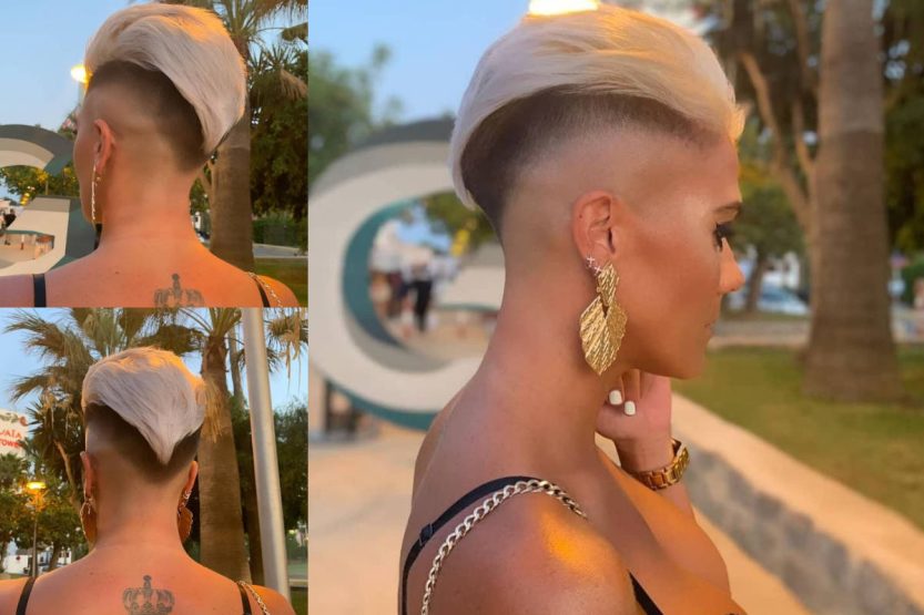 Pixie cut corto e con ciuffo molto originale