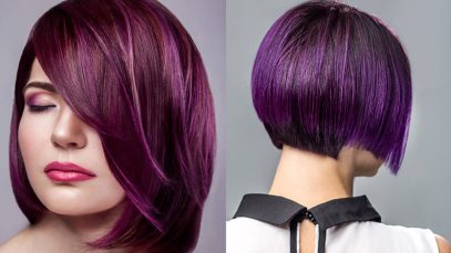 Capelli viola, a chi stanno bene