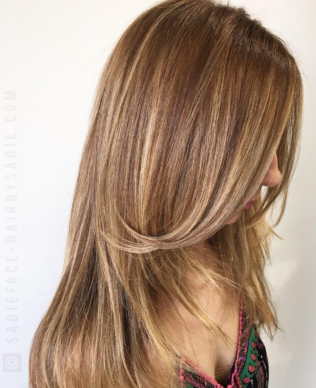 Balayage biondo scuro - Instagram: @sadieface
