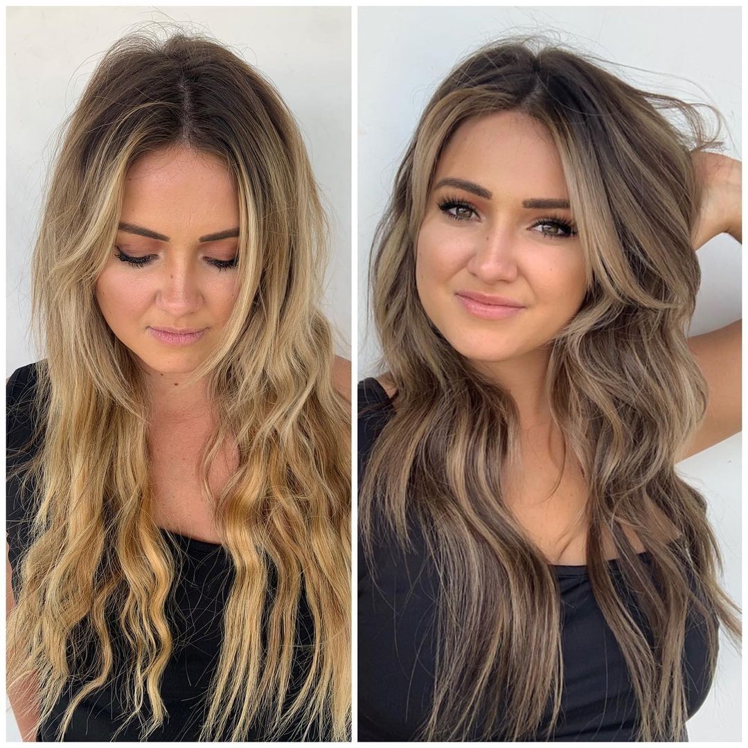 Capelli castani sfumati - Instagram: @brit_bellasalonandboutique 
