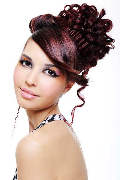 Capelli lilla chignon interessante