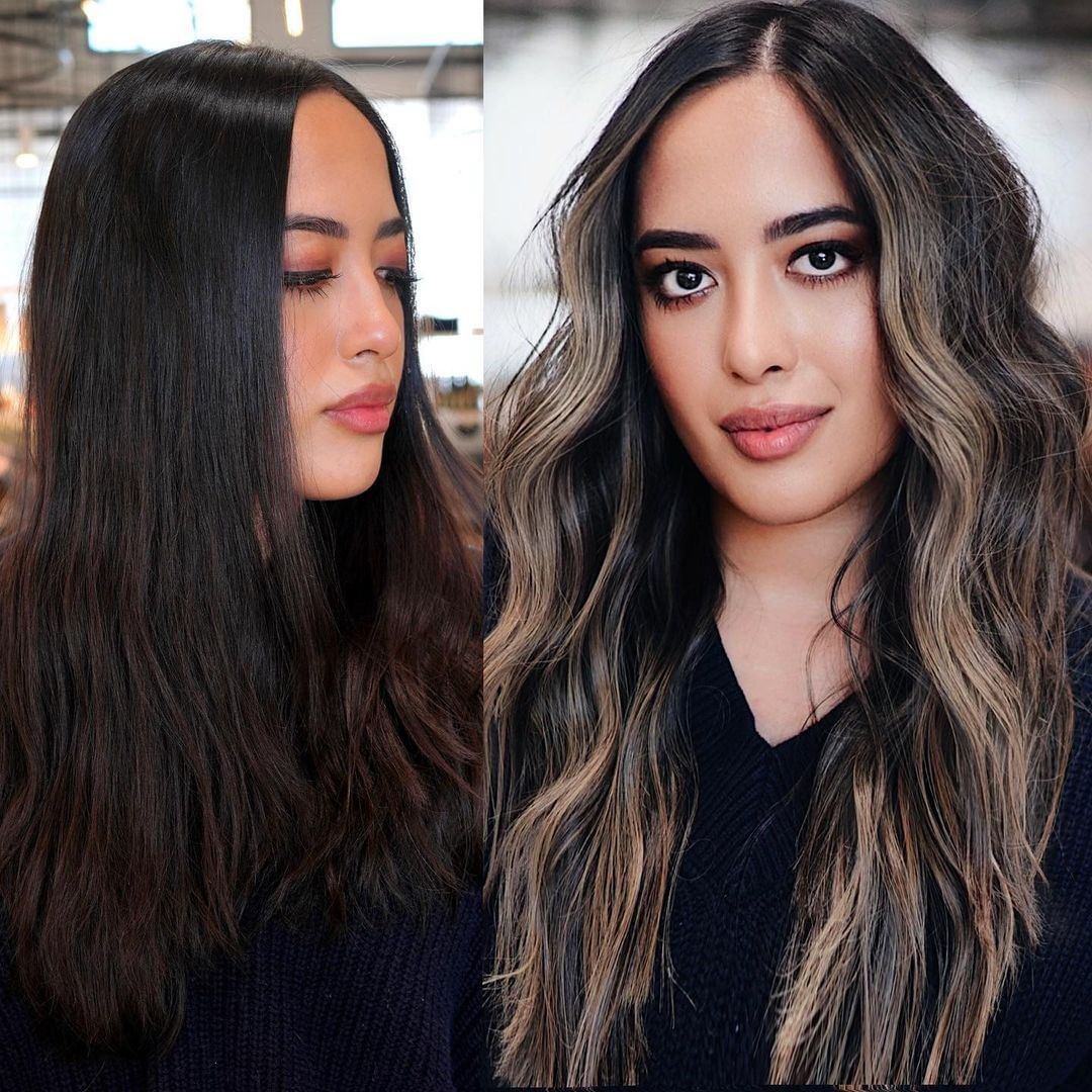 Capelli lunghi sfumati - Instagram: @atesthair