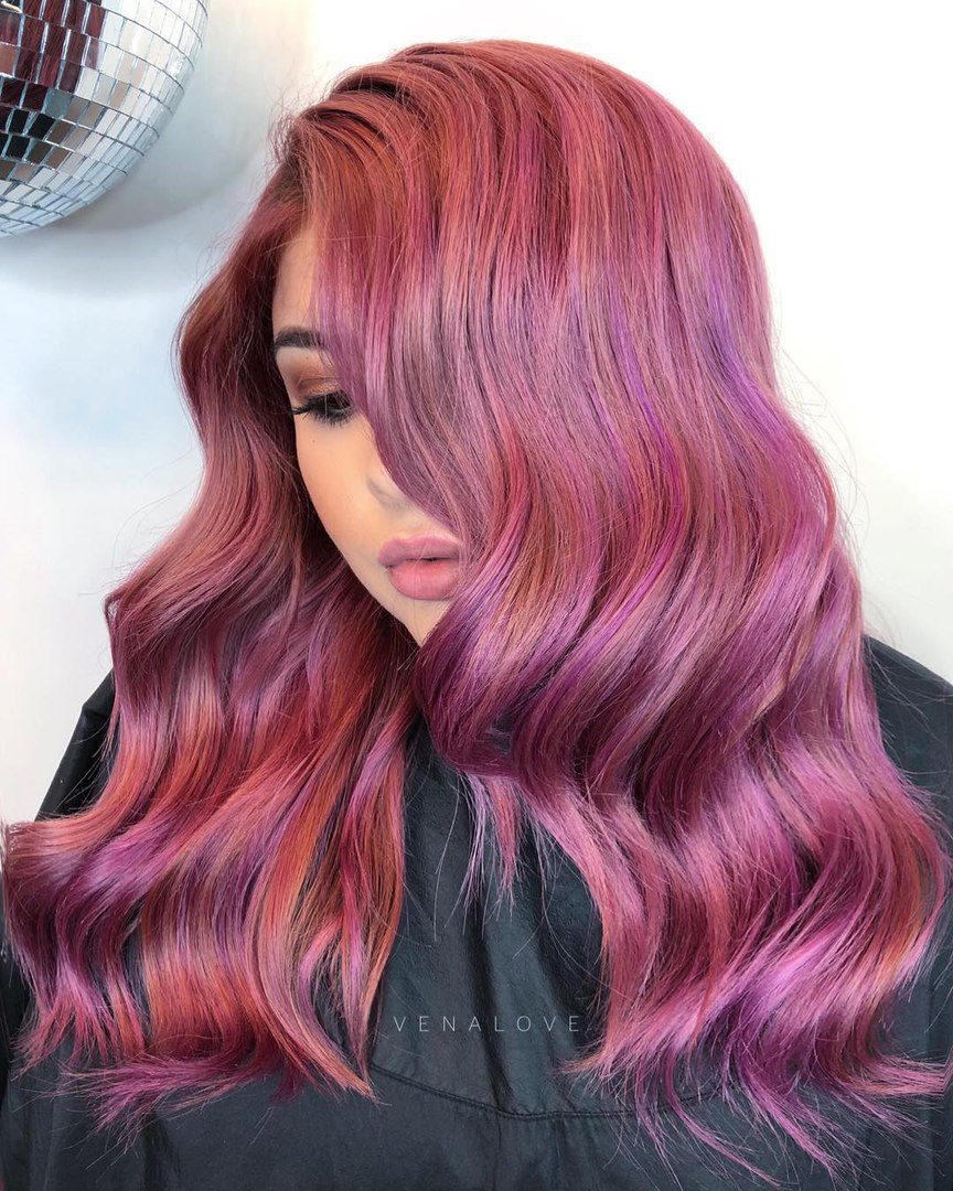 Capelli prugna e fucsia