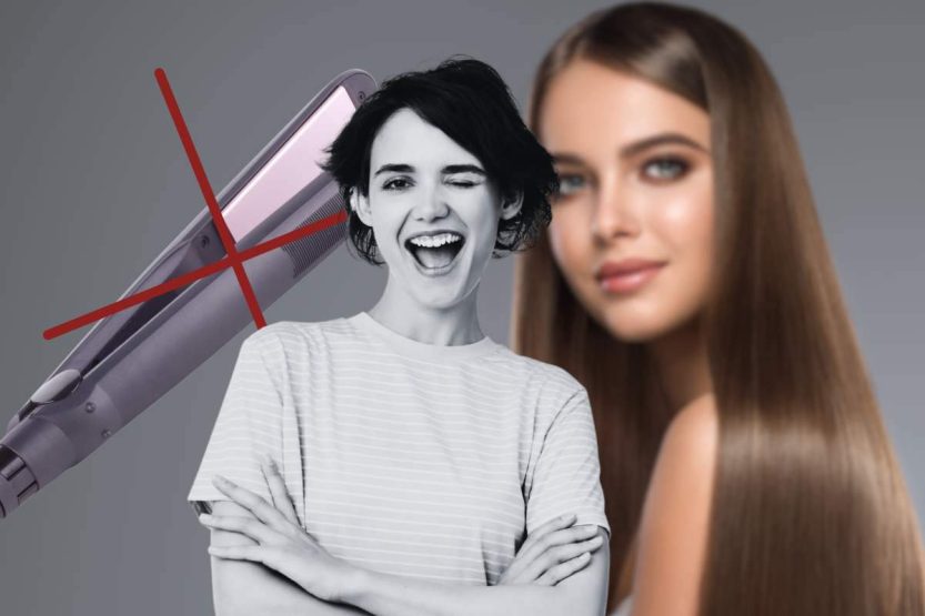 Capelli senza piastra