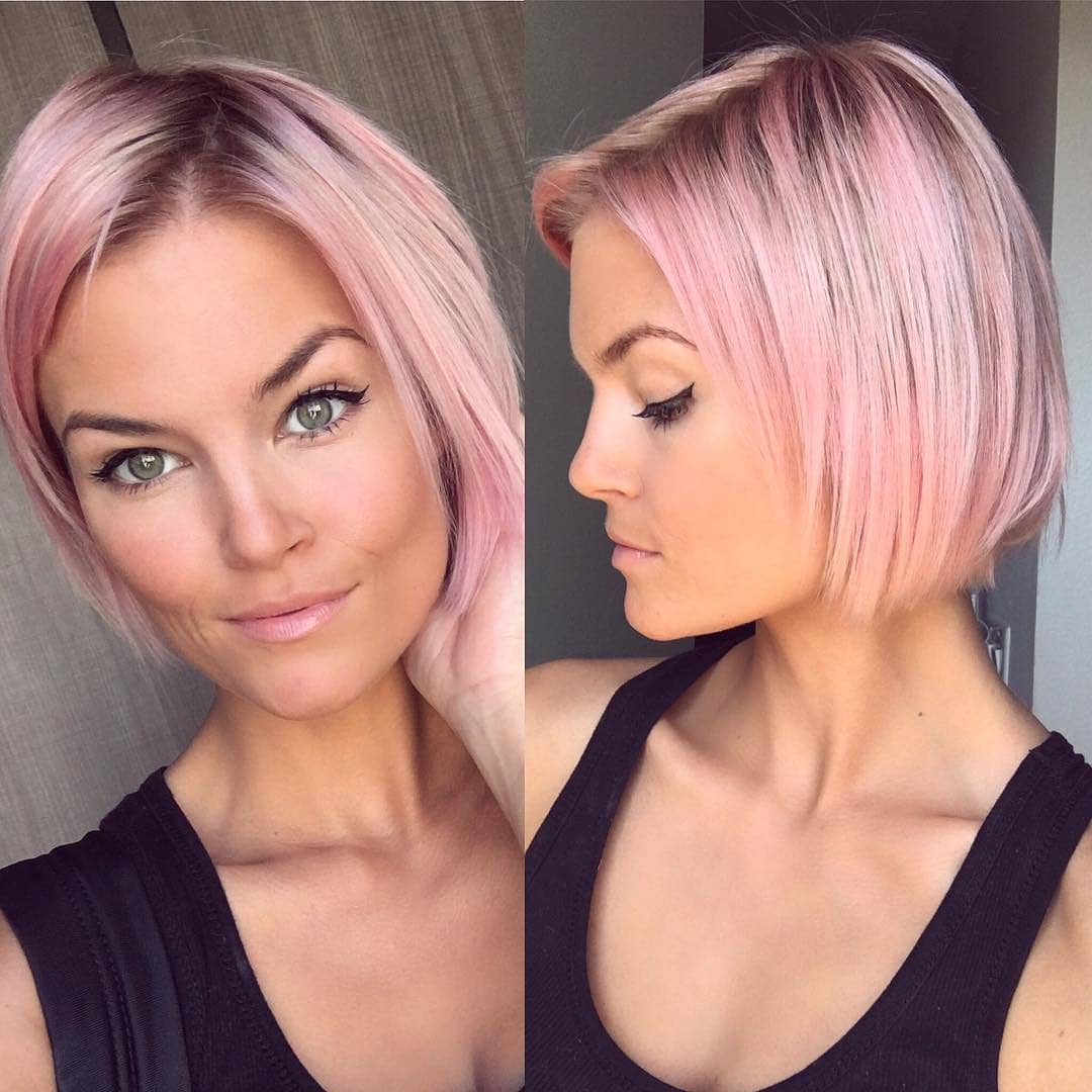 Caschetto corto rosa - Instagram: @krissafowles