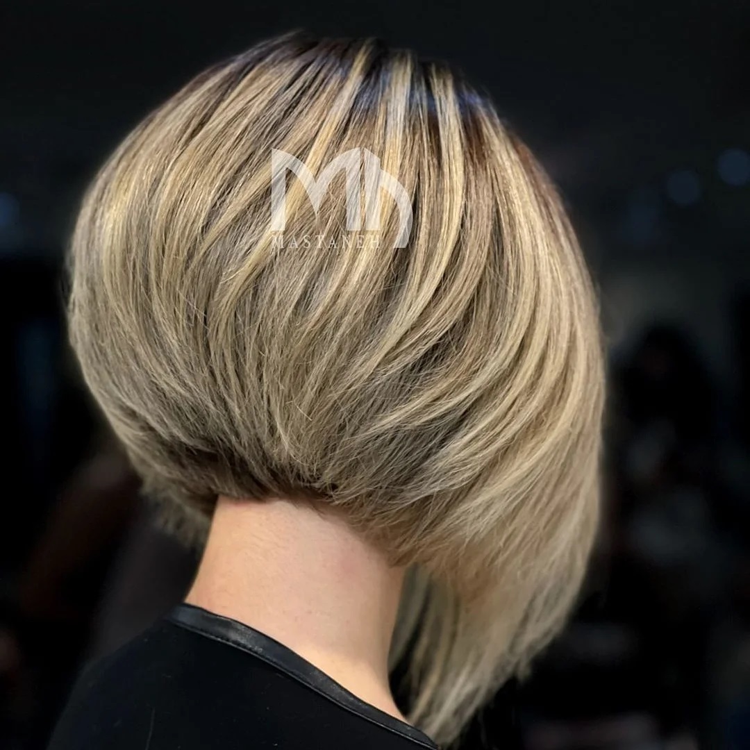 Caschetto inverso biondo - Instagram: @haircut_by_mastaneh