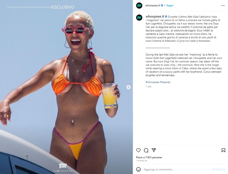 Doja Cat modello bikini