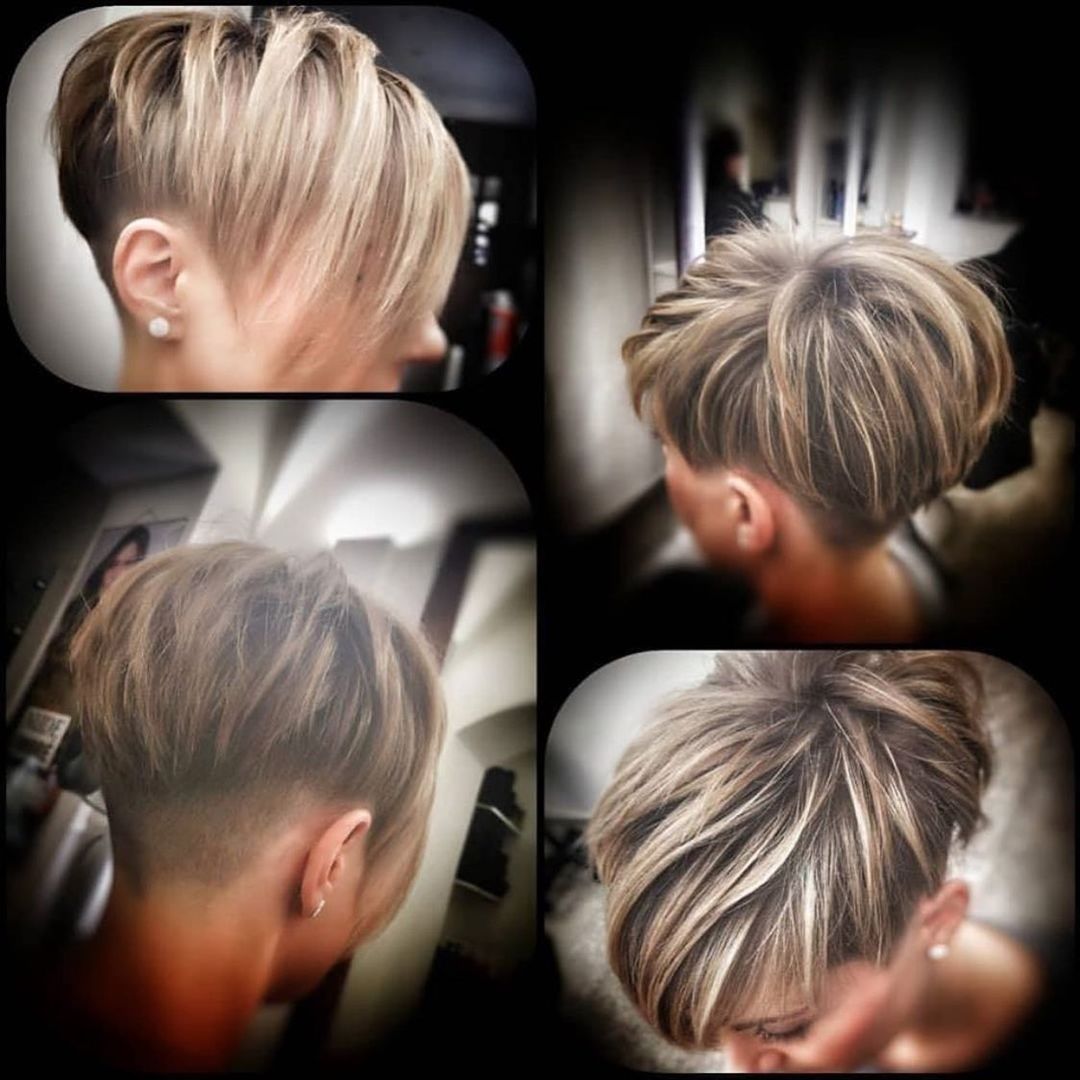 Pixie biondo sfilato - Instagram: @kurzhaarestylen