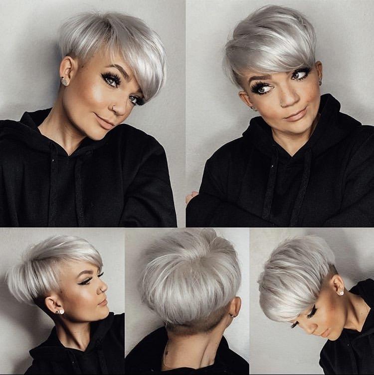 Pixie corto grigio - Instagram: @heyxhennie